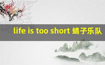 life is too short 蝎子乐队